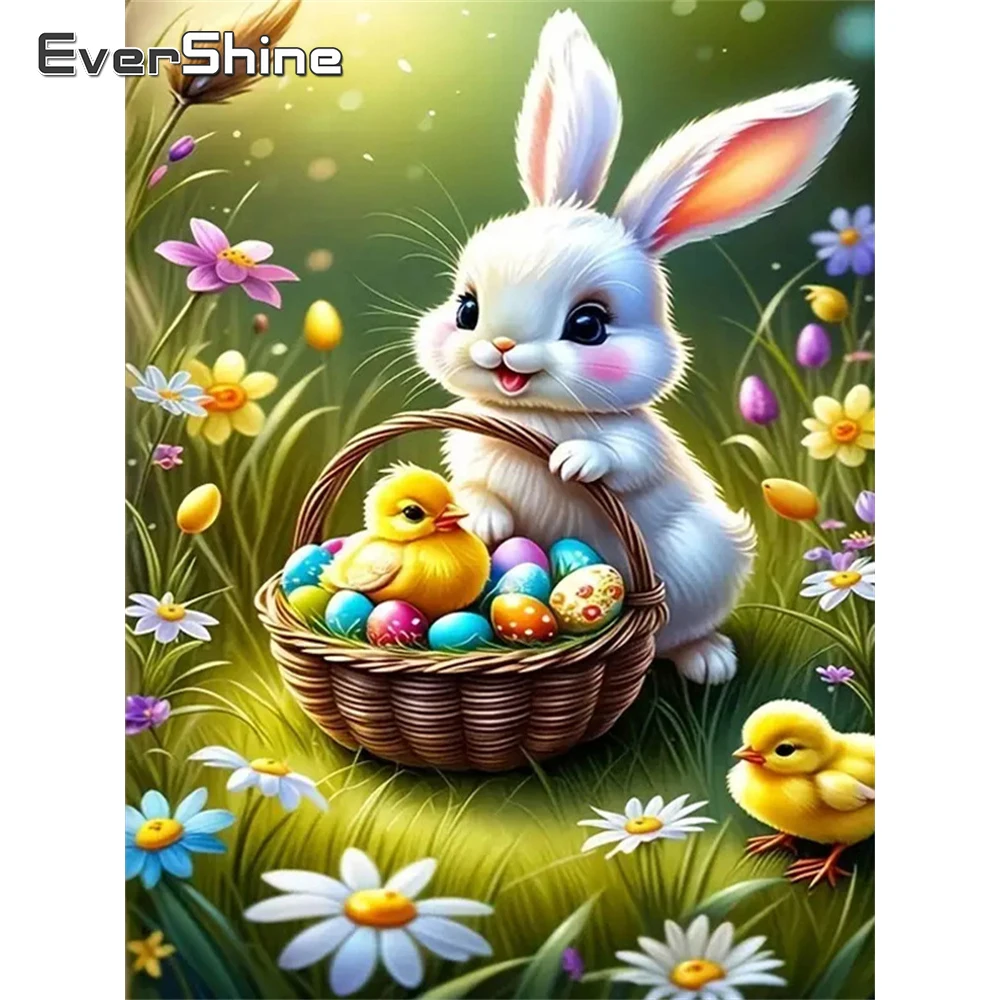 

Evershine New Arrival Diamond Embroidery Rabbit Animal DIY Mosaic Chicken Cross Stitch Kits Diamond Painting Handmade Gift