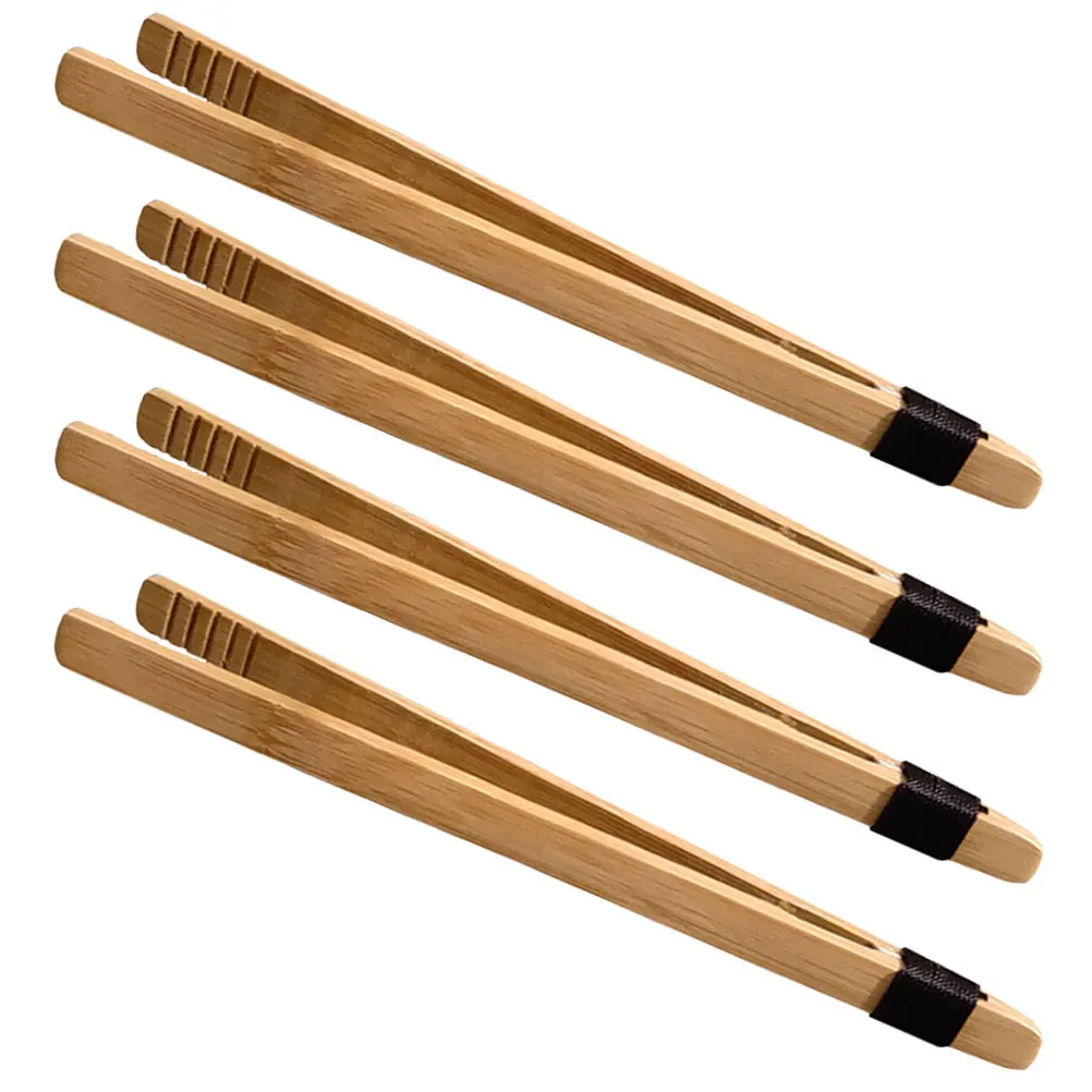 Pincettes en bambou pour enfants, 4 pièces, entraîneur de motricité Fine, tri des perles, jeu sensoriel, pinces en bois, apprentissage précoce, éducative