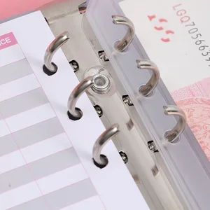 Budget Paste A5 Planer mit 5 Bargeldumschlägen und Planseiten, farbenfrohe Leder -Notebook -Paste 12 Hauptstudienplanerverkäufe - №6