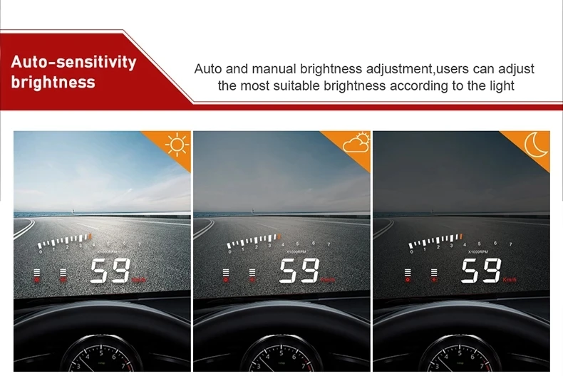 OBD2 HUD Head-up Display 3