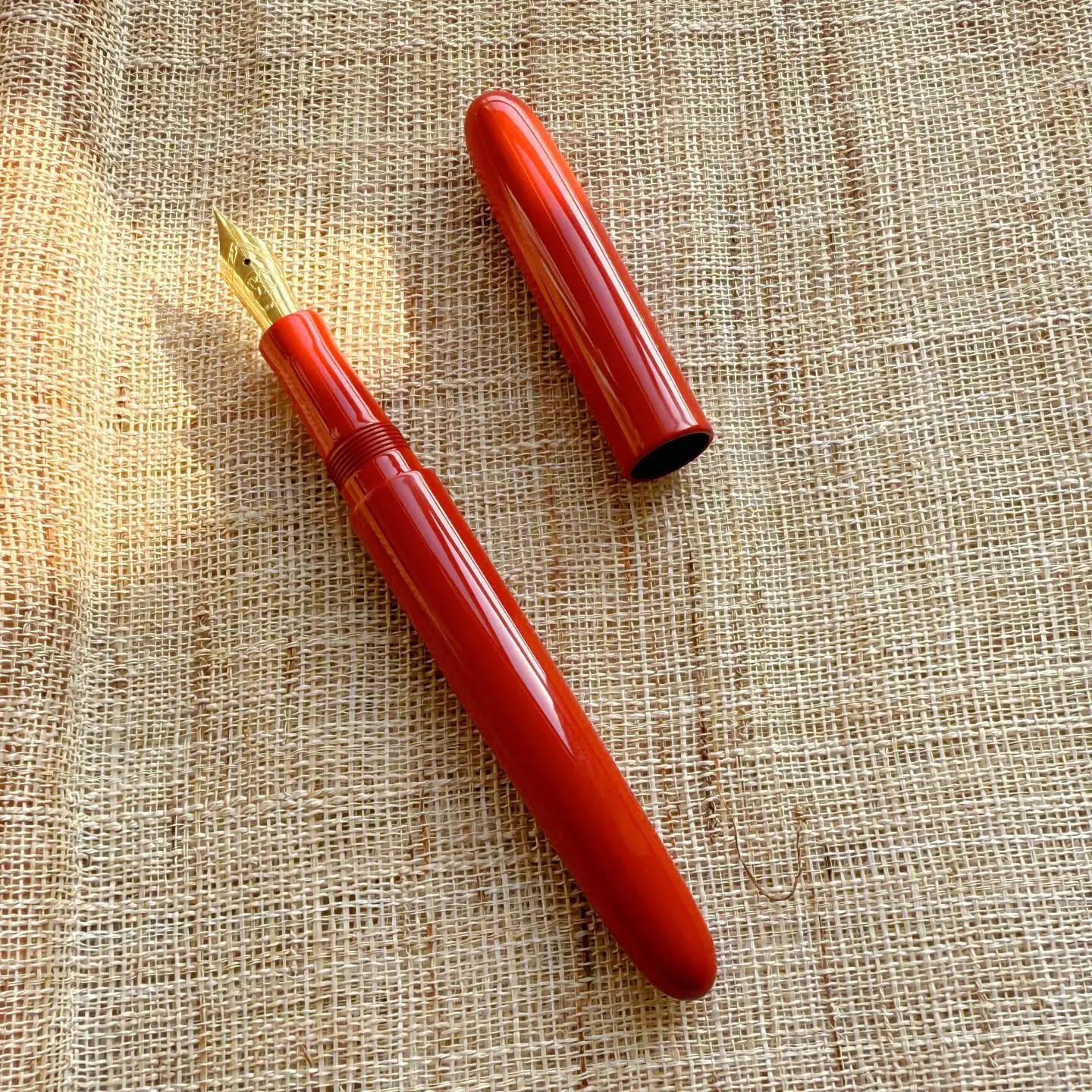 Pure Color Ebonite Hard Rubber Cumberland Fountain Pen No6 Bock F M Nib Business Collection Writing Pen Office Supplies