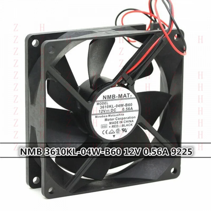 XXZ for   NMB 3610KL-04W-B60 12V 0.56A 9225 9CM 2 lines large air volume chassis power fan