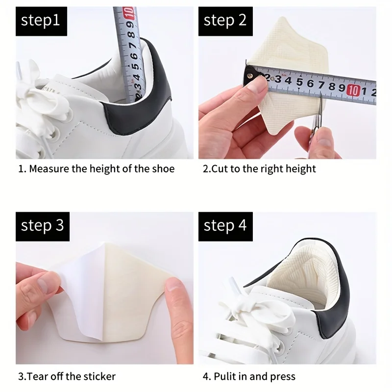 3 paar/6 stücke Einlegesohlen Patch Ferse Pads für Sport Schuhe Zurück Aufkleber Einstellbare Größe Anti-verschleiß Füße Pad Kissen einfügen Einlegesohle – Detail 4