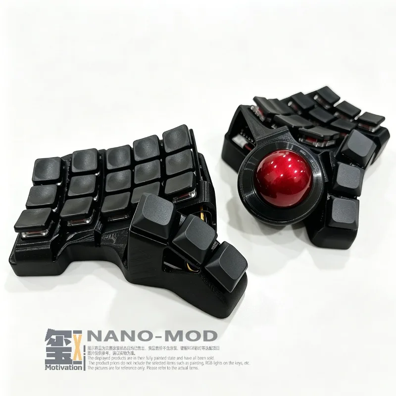 Charybdis Nano MOD 3X6 Split Keyboard Custom Integrated Trackball ZMK Hot-swap Wireless Mechanical Keyboard for Gaming MX ChocV1