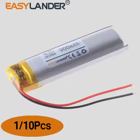 101550 3.7V 900mAh Rechargeable Li-ion Polymer Lithium Battery Lipo Batteries For Bluetooth headphones DVR recorder Registrar