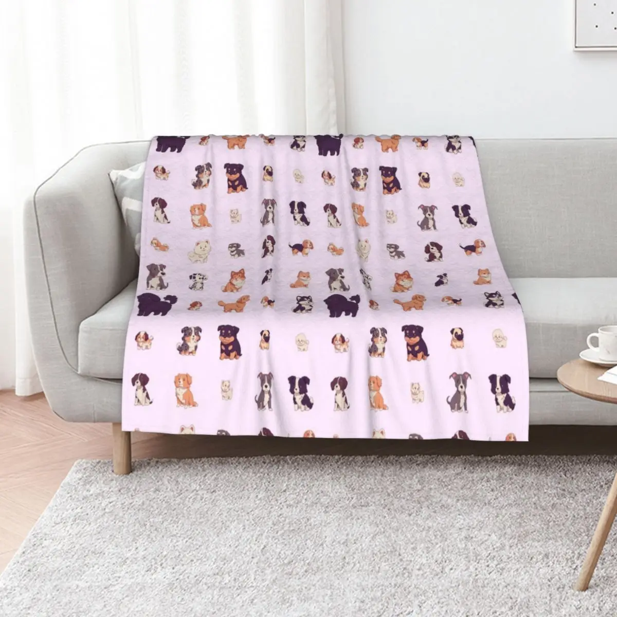 *choose large sticker size* 25 kawaii dogs pack Throw Blanket Retros Travel Extra Large Throw Blankets For Bed Bed Baby Blankets