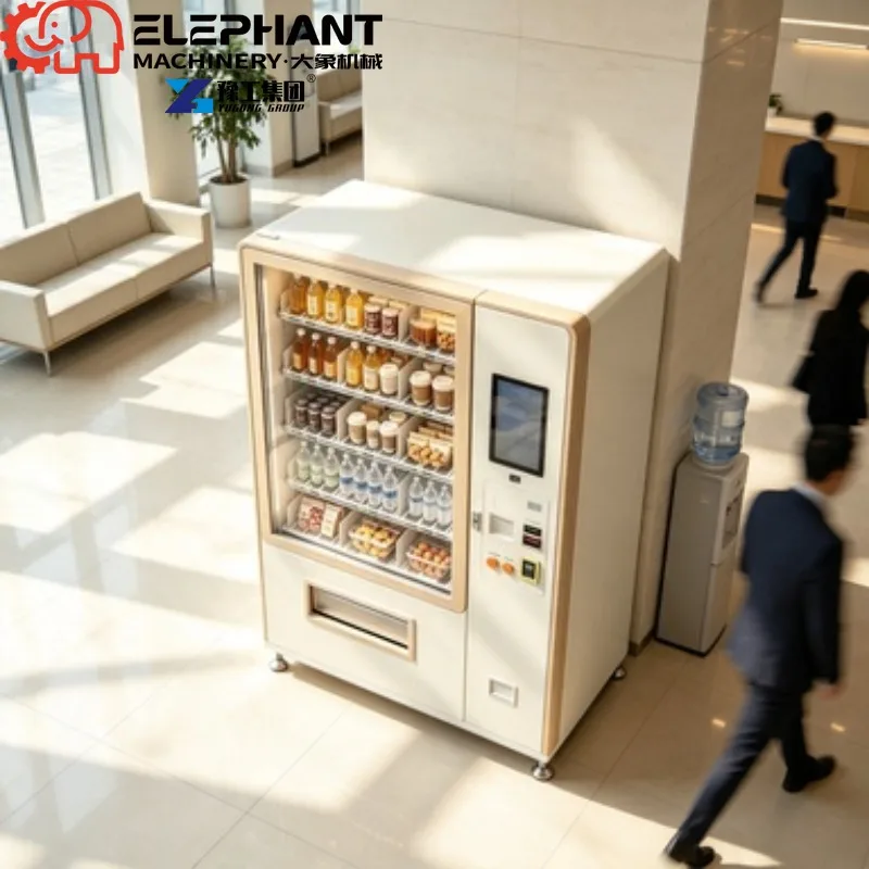24H Unmanned Vending Machine, Large Capacity Self Service Vendor For Snacks, Water And Daily Beverages