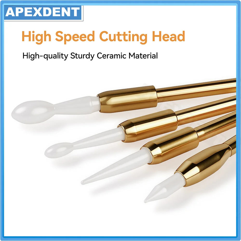 

APEXDENT Dental Ceramic Soft Trimmer Implant Tissue Gingiva Burs For Hyperplastic Gum & Retraction Dentistry Surgical Material