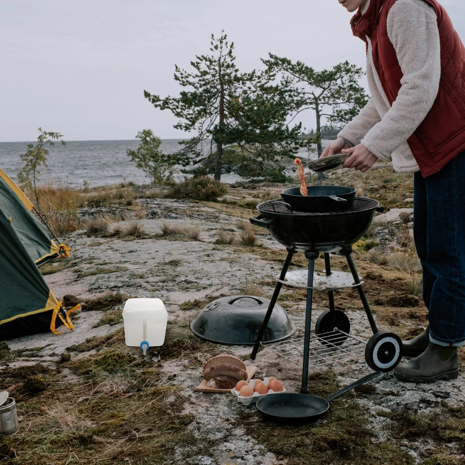 

Outdoor Water Storage Bag Camping Bags for Hiking Portable Frog Waterproof Container