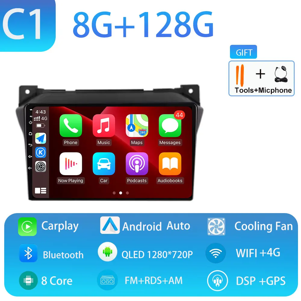 Android 15 Autoradio 360 Camera GPS Navigatie Multimedia Video Player Carplay Auto DSP RDS Voor Suzuki Alto 2009 2010-2016 2017