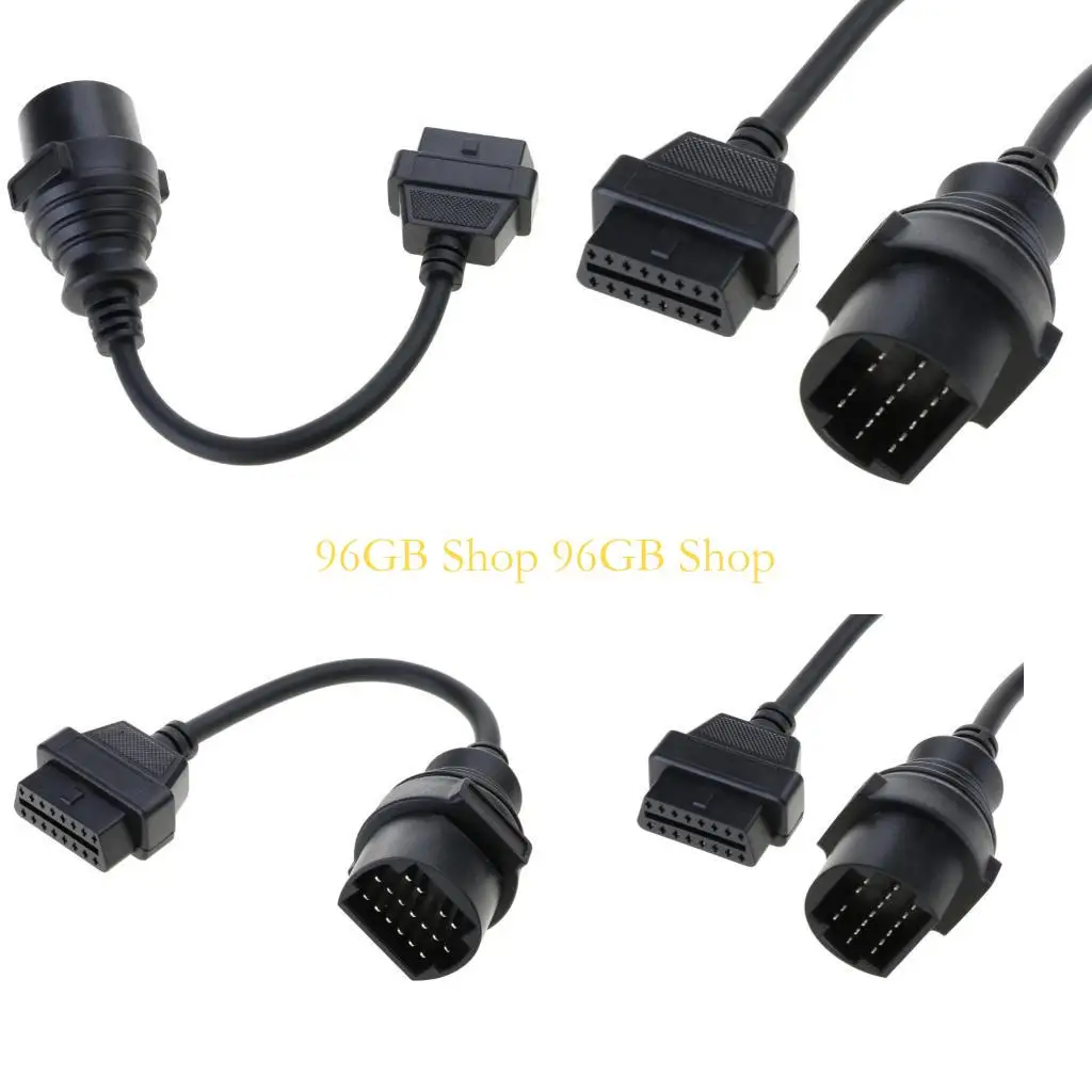 

Кабель 96 ГБ кабель obdii obd2 Diagnostic 17 PIN -контакт до 16 -контактного разъема адаптера для