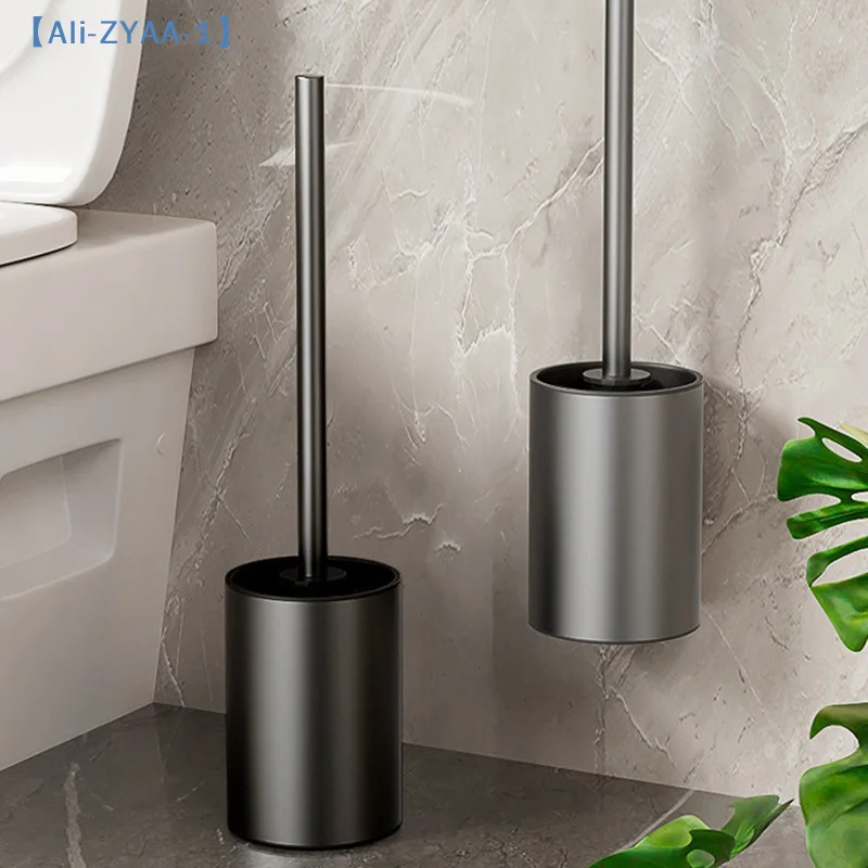 【ZYAA-1】Space Aluminium-Toilettenbürste, kein toter Winkel, Wasch-Toilettenbürste, Wandbehang, perforationsfreie Toilettenreinigungsausrüstung