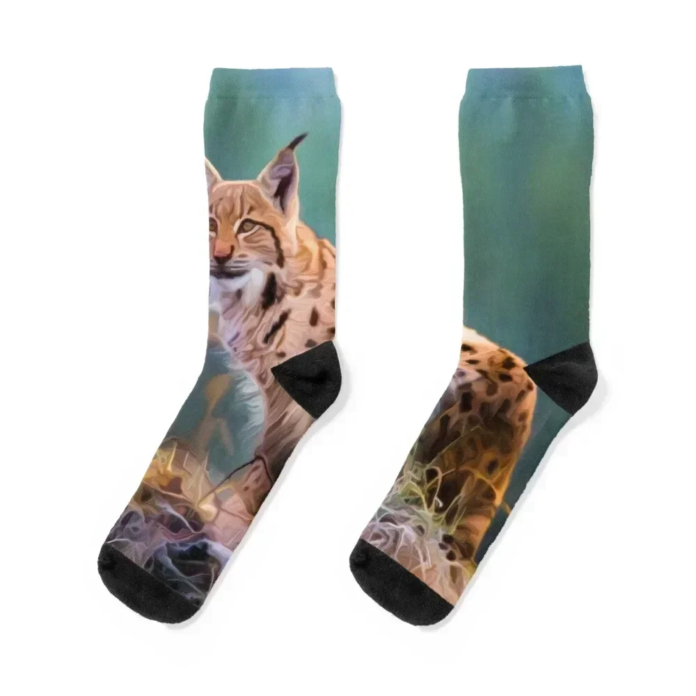 

Bobcat Socks anime winter thermal fashionable Women's Socks Men's essential valentine gift ideas golf football Socks Man Women's