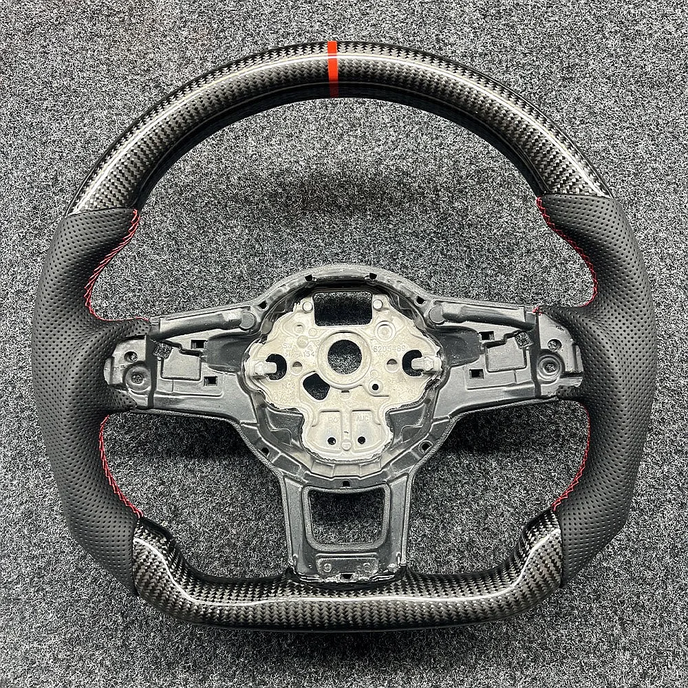 Volante in Fibra di Carbonio Personalizzato per Golf 7 MK5 MK6 MK7 B8 MK2, Upgrade Sportivo da Corsa