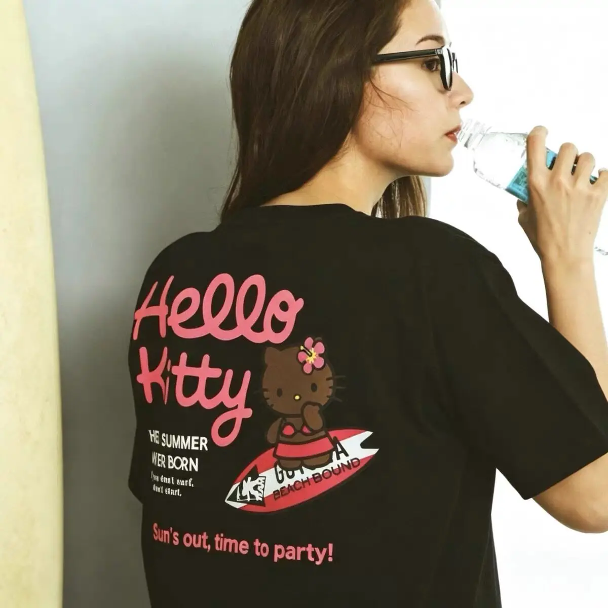 2026 Sanrio Hello Kitty Summer Men's and Women's Parent-Child Pure Cotton T-Shirt Comfortable Breathable High-Quality Ins Y2K