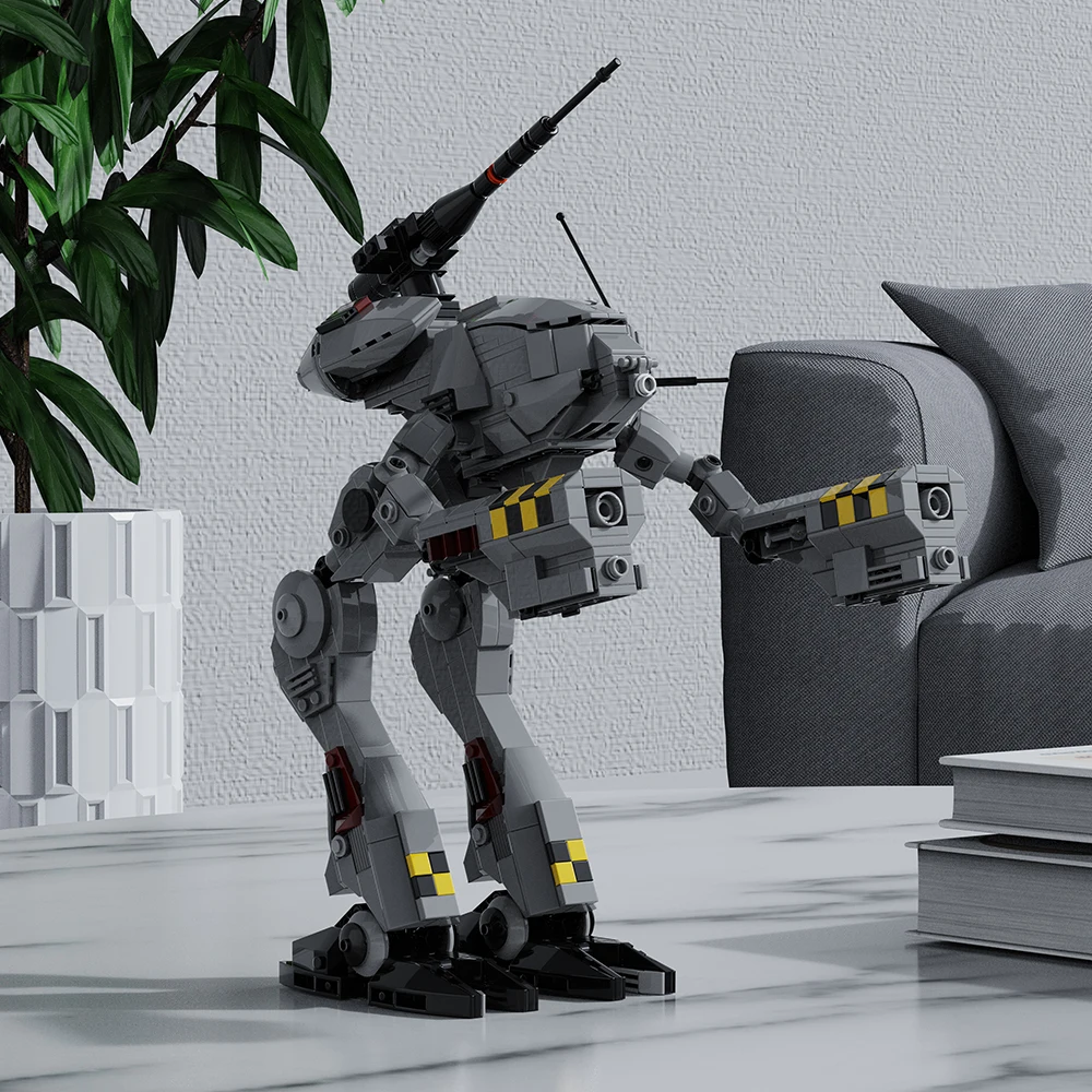Bloques de construcción de ensamblaje MOC The Battle Robot, juguetes creativos DIY, es un gran regalo para los amantes de los bloques de construcción