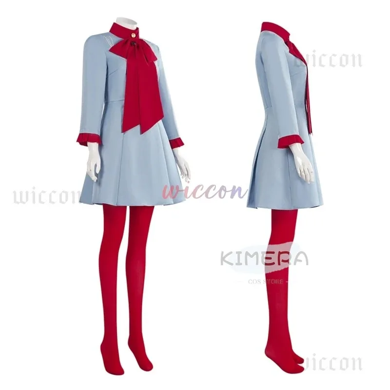 

a7d@Movie Die With A Smile Lady Cowboy Mars Cosplay Costume Gaga Blue Fancy Dress Halloween Party Outfit for Man Woman Accessori