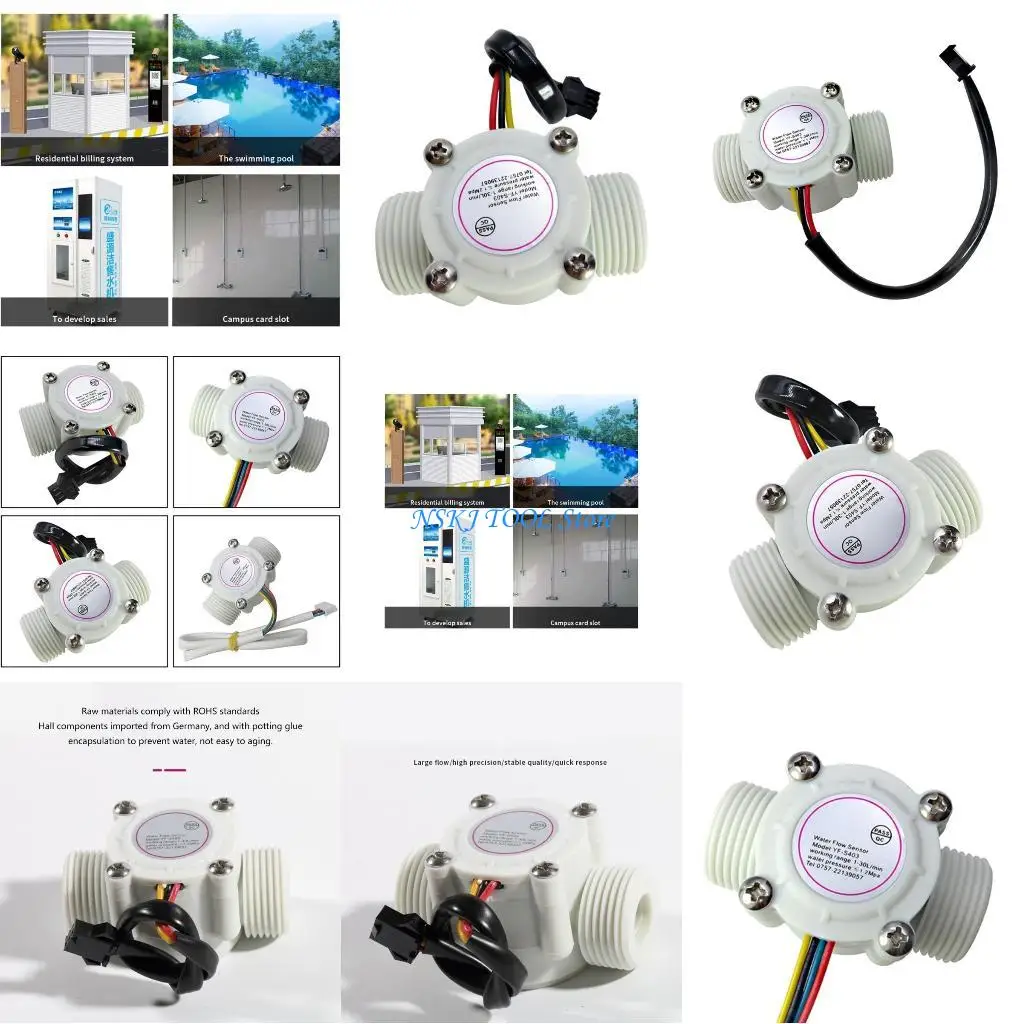 

L8RC Датчик потока DN20 1-30L/мин. Стоимость потока потока воды Внешняя резьба.