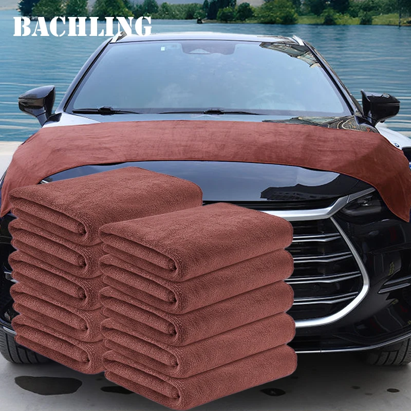 60x160/180cm Car Wash Towel 400GSM Microfiber High Water Absorption Cleaning Towel Superfine Fiber Thickened Large size