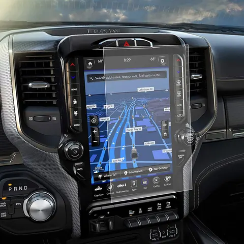 Совместимая защитная пленка Dodge Ram 12 дюймов 2019 2020 2021 2022 1500 2500 3500 GPS-навигационный экран, аксессуары для салона автомобиля