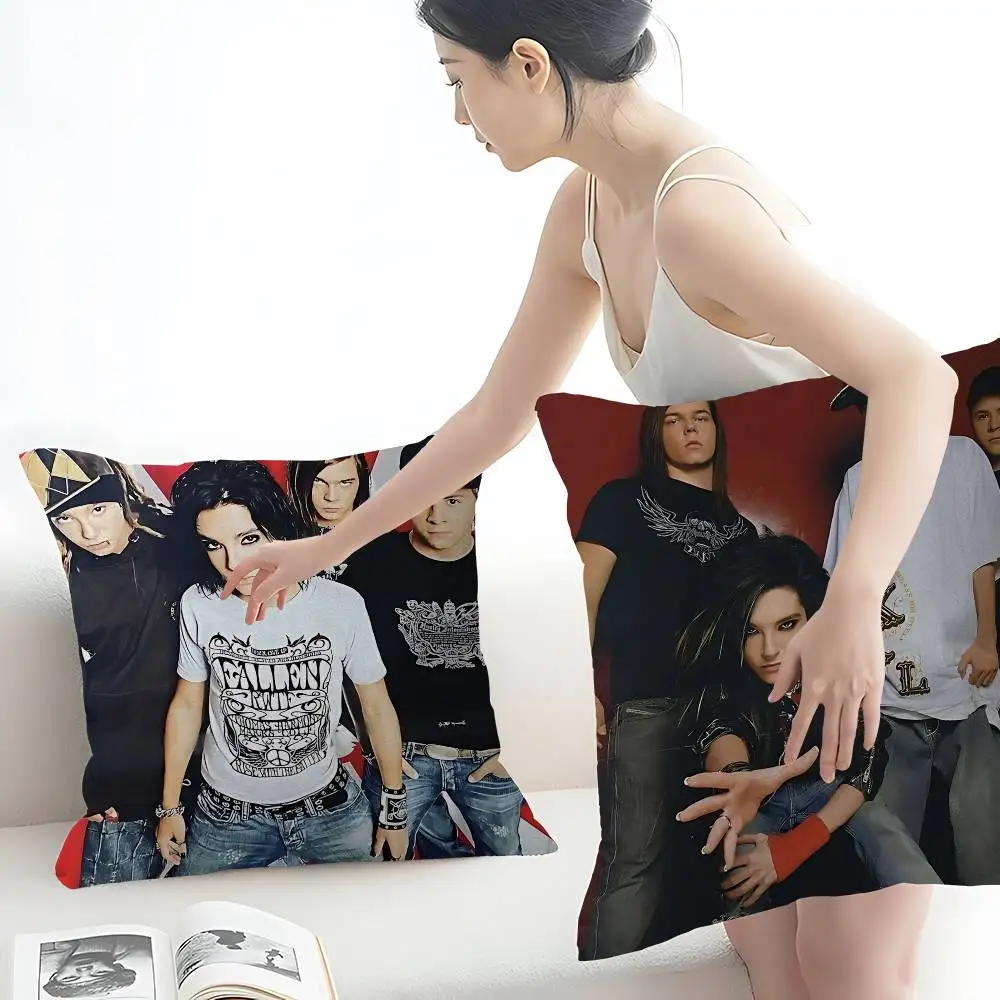 German Rock Band T-Tokio H-Hotel Personalized Pillow Cover Kids Bedroom Wild Party Decor Pillowcase kid Birthday shower Gift