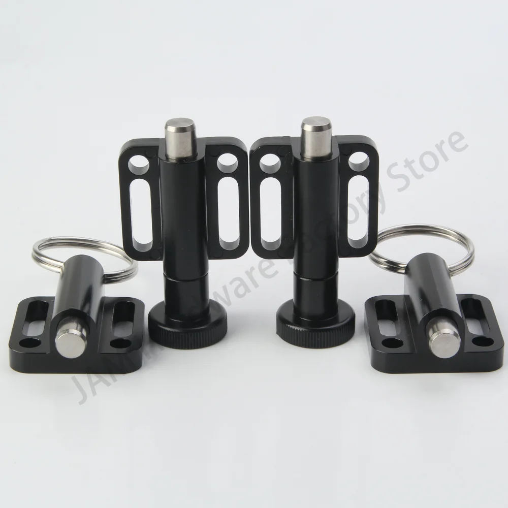 

Precision Pull Ring Spring Loaded Indexing Pin MJ246 Aluminum Knob Stainless Steel Indexing Plungers With Mounting Flange