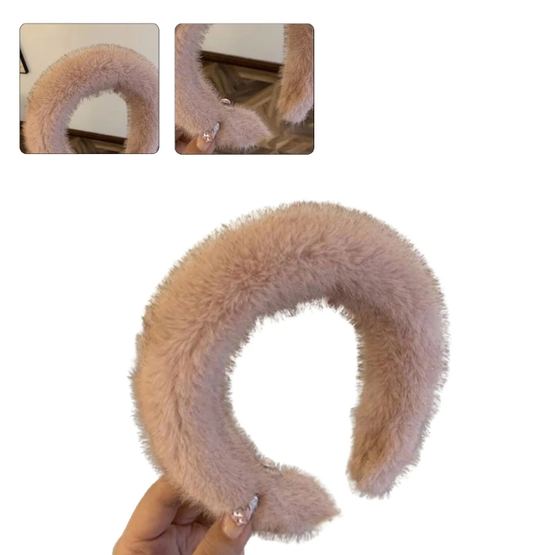 652f Sweet Girls Headsds Woman Wash Face Plush Heards Wide Rid