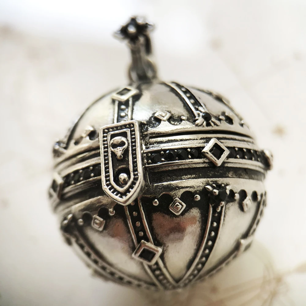 Wisiorek Kingdom Of Dreams Orb marka biżuteria akcesoria europejskie 925 srebro Rebel prezent w stylu vintage dla kobiet i mężczyzn — zdjęcie 5