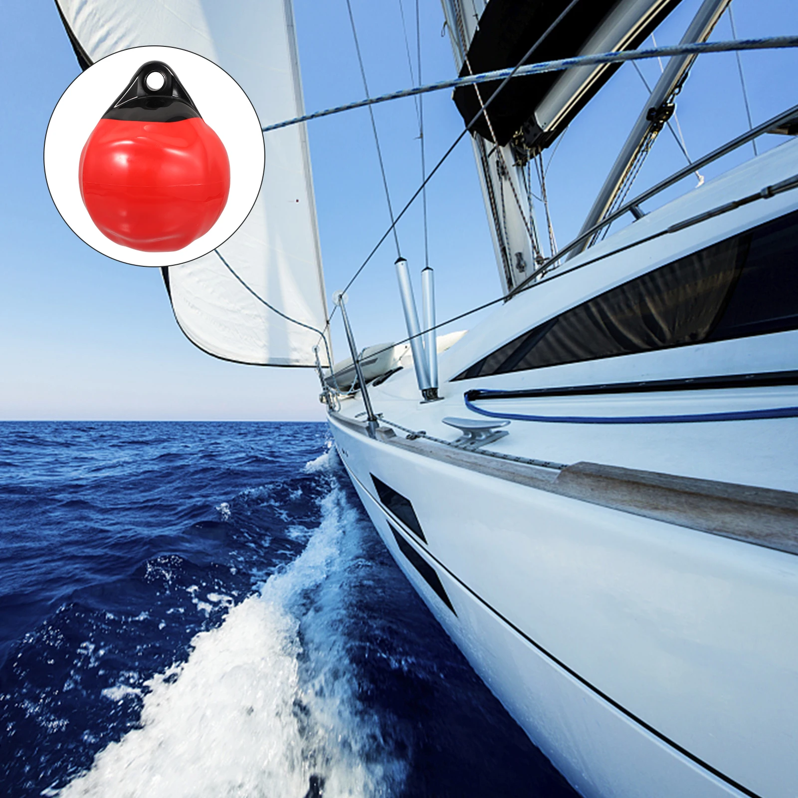 

Inflatable Anticollision Durable Pvc Pressure Resistant Bright Color Long Lasting Collision Prevention Buoy Yacht Accessory