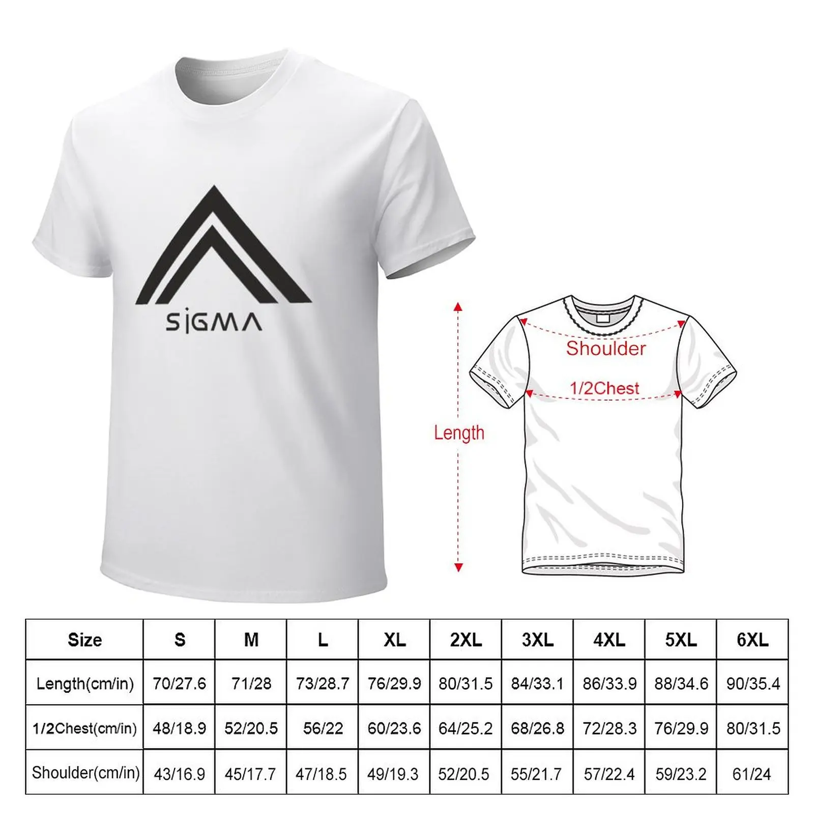 SIGMA T-Shirt anime clothes plain Short sleeve tee tshirts for men