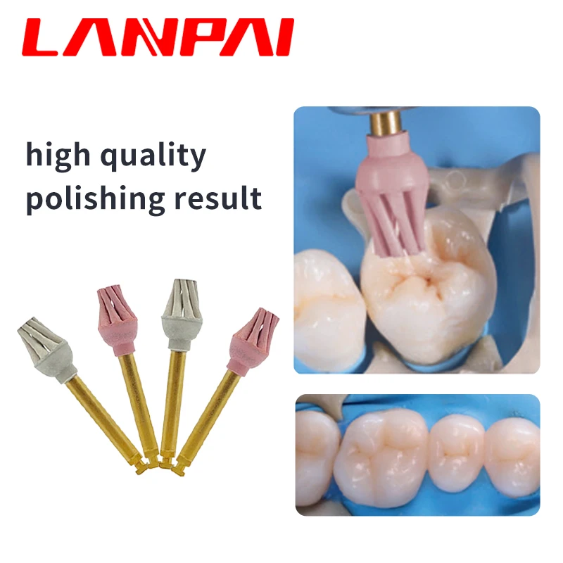 Lanpai Dental Rubber Diamond  Composite Resin Polishing RA Dentist Tools Dentistry Materails polish in polish