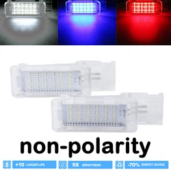 2x Car Footwell Interior LED Lighting for Skoda Rapid Superb White Blue Red Luggage Compartment Trunk Lights