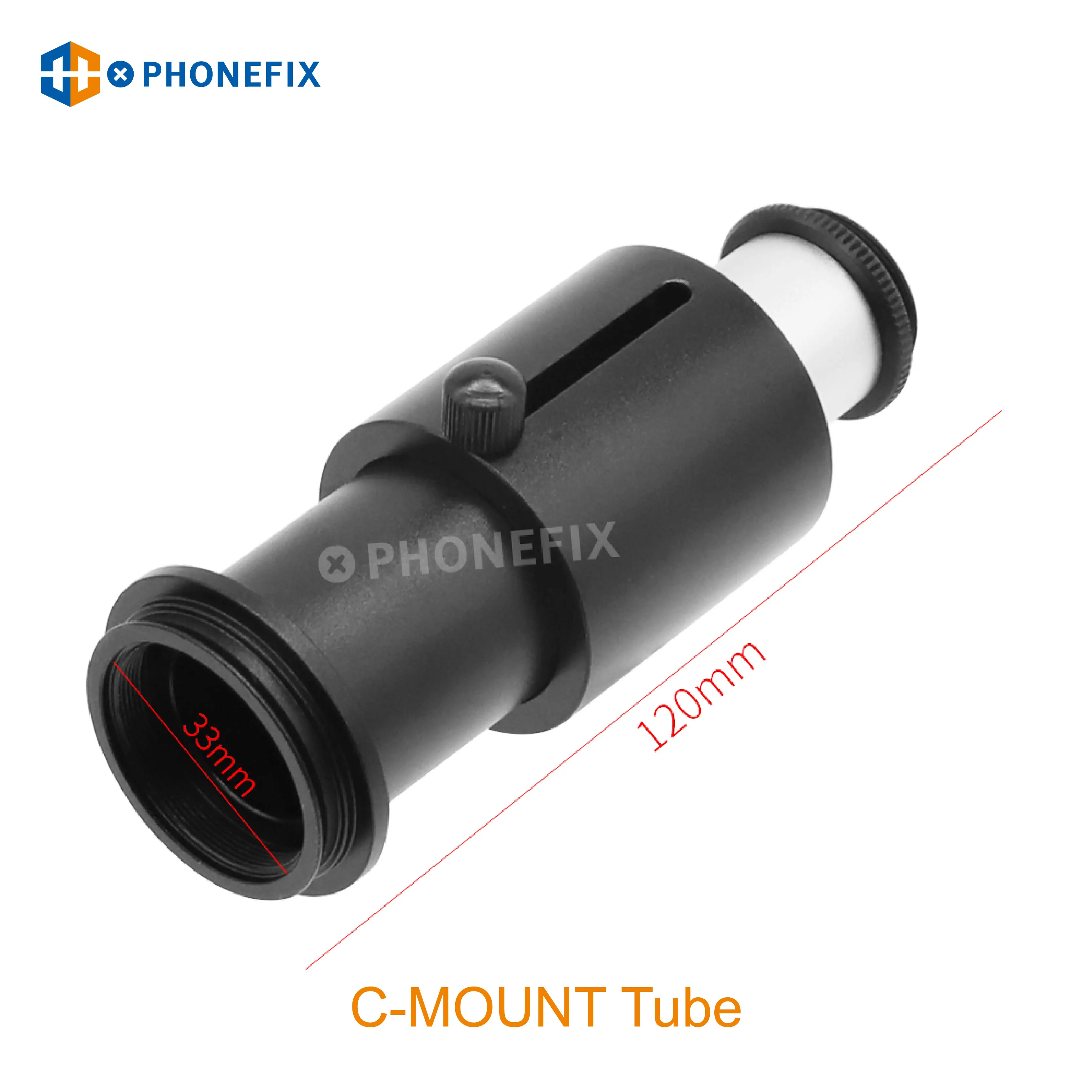 25mm C Mount Microscope Adapter 38mm CTV Electronic Eyepiece Stereo Microscope Camera Adapters for Microscope CCD Camera