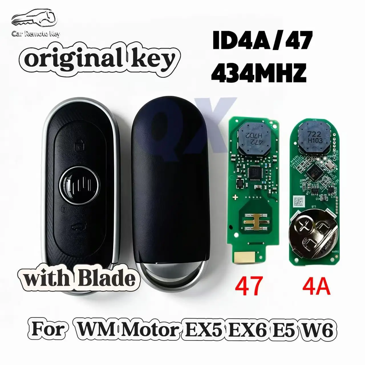 Original Smart Remote Car Key Fit for WM Motor EX5, New E5, W6, EX6