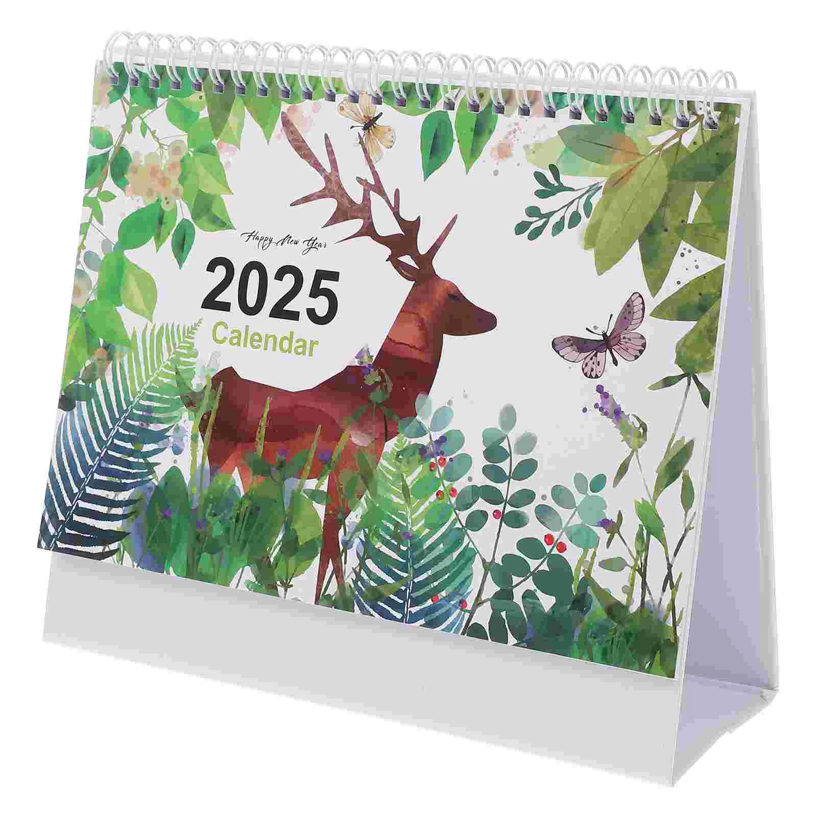 2025 Desk Calendar Monthly Desktop Simple Teachers Decor Paper Inspirational Advent