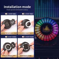 Rgb Pickup Lights Led 3d Ambient Lamp Sound Control Music Rhythm Lights Air Freshener For Car Gaming Tv Deco P0x9