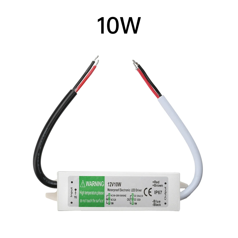 AC 90~250V To DC 12V Voltage Inverter LED Power Driver 10W 15W Waterproof LED Light Switching Power Module