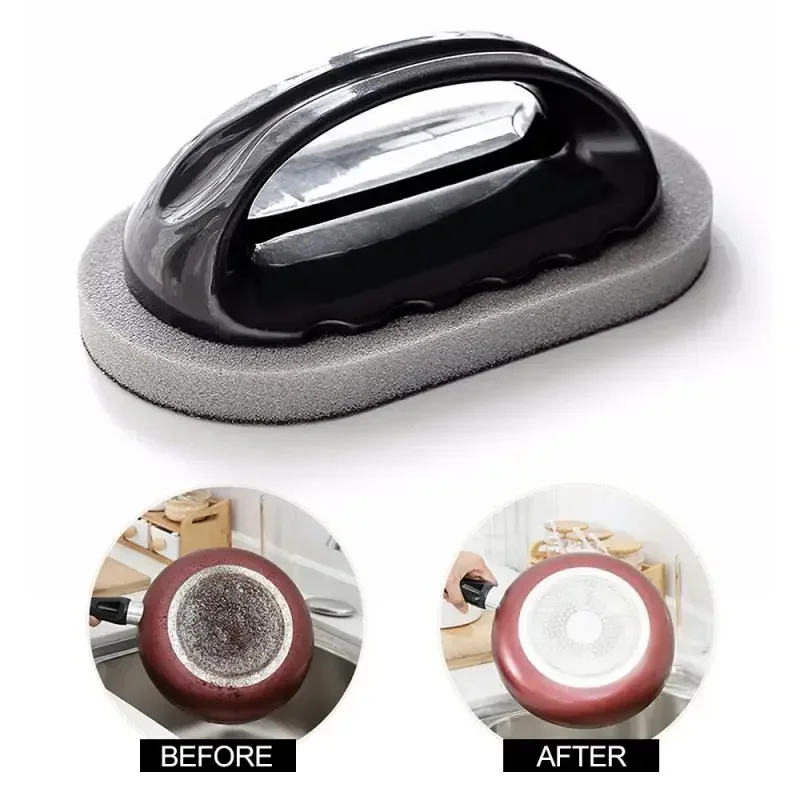 

Magical Sponge Rust Remover Brush Cleaning Brush Descaling Knife Pan Pot Cleaner Strong Decontamination Brushes with Handle