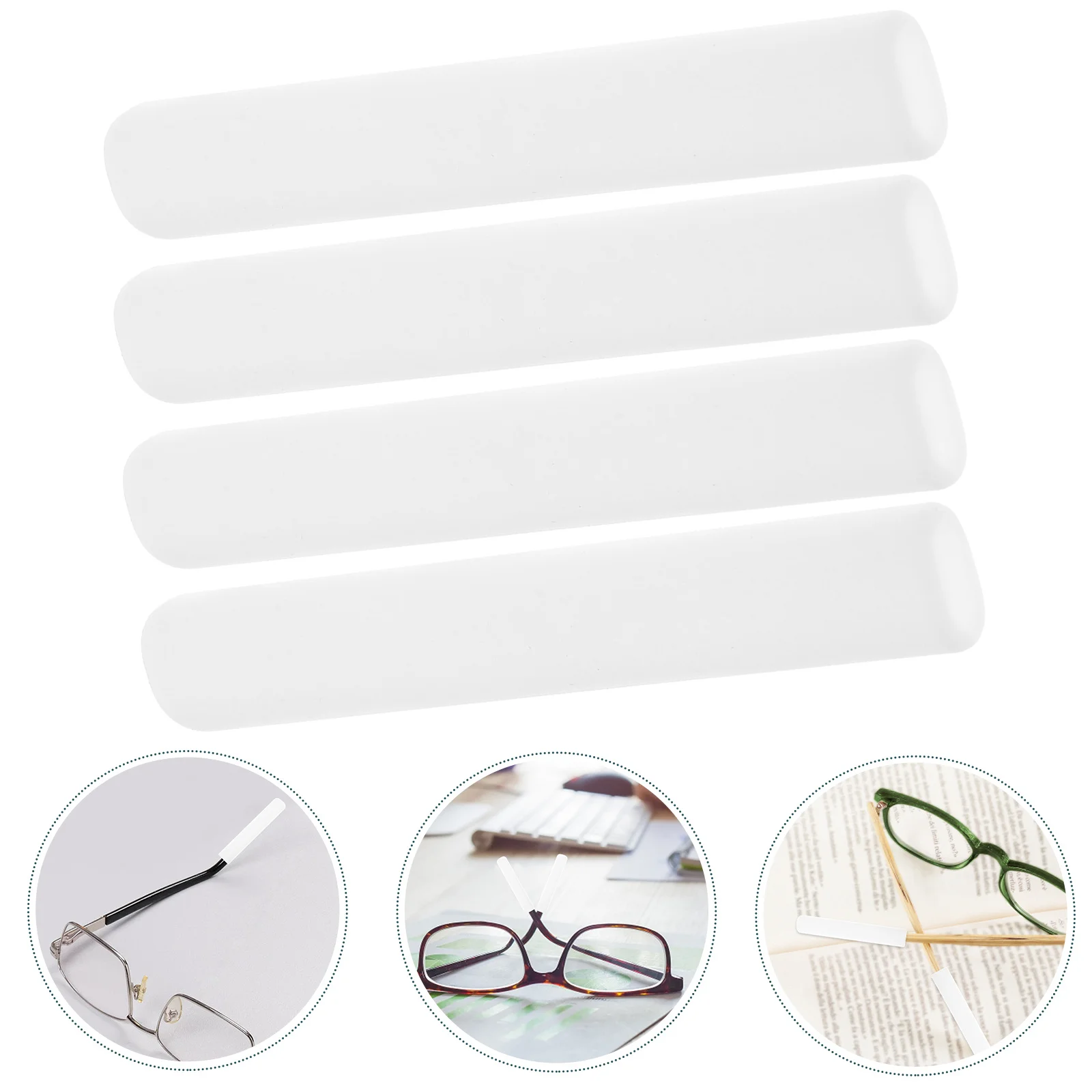 

2Pairs Anti-Slip Ear Sleeves for Eyeglasses Silicone Non-Skid Grips Comfortable Fit for Men Women Kids Replaceable Glasses