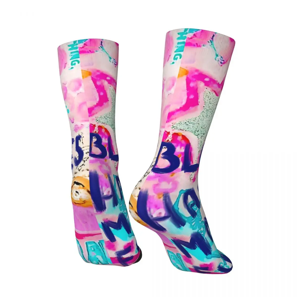 Blondes Have More Fun. Men's Socks Retro Harajuku Street Style Novelty Pattern Crew Sock