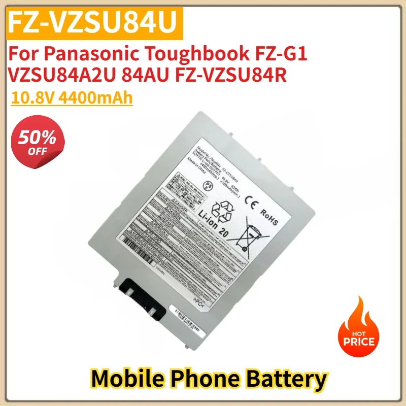 

10.8V 4400mAh High Quality FZ-VZSU84U Laptop Battery for Panasonic Toughbook FZ-G1 VZSU84A2U 84AU FZ-VZSU84R Brand New