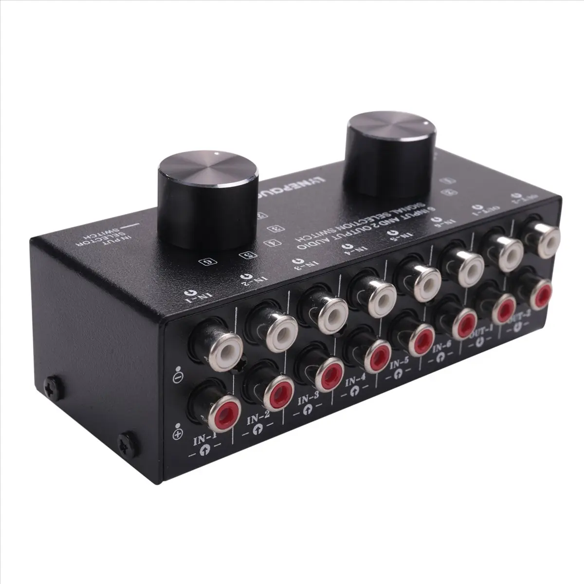 Super Sale Switcher 6 in 2 Out or 2 in 6 Out Headphone Speaker Switcher Stereo Sound Source Signal Selection Switcher, Interface