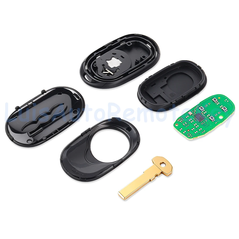 New 4 Buttons Smart Remote Key Fob 433.92MHz 6A Chip for Fiat 500E 500 2020 2021 2022 2023 2024 2025 FCC ID: LTQFI7PE 6000634187