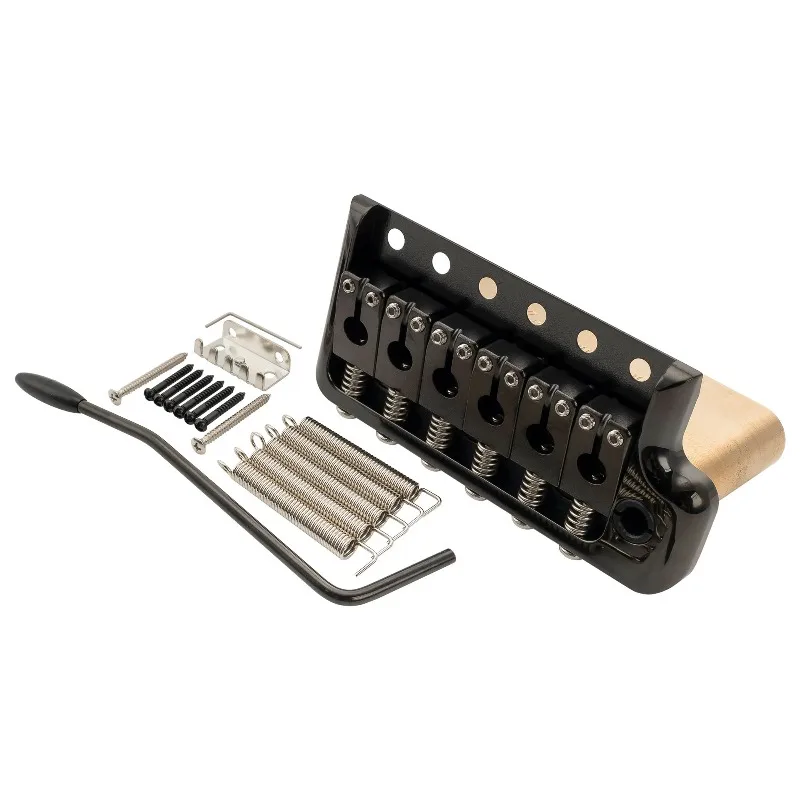 Ultra 52.5mm Full Solid Brass 6-Screw Knife Edge Tremolo Bridge with 36mm Block for ST Style Electric Guitar