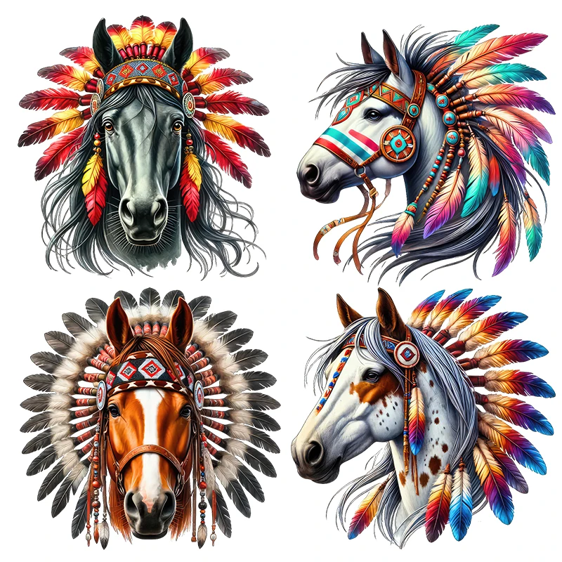 Three Ratels CD136 Featured Headwear Horse Ink Painting Art Wall Stickers For home decoration Personalized car decals