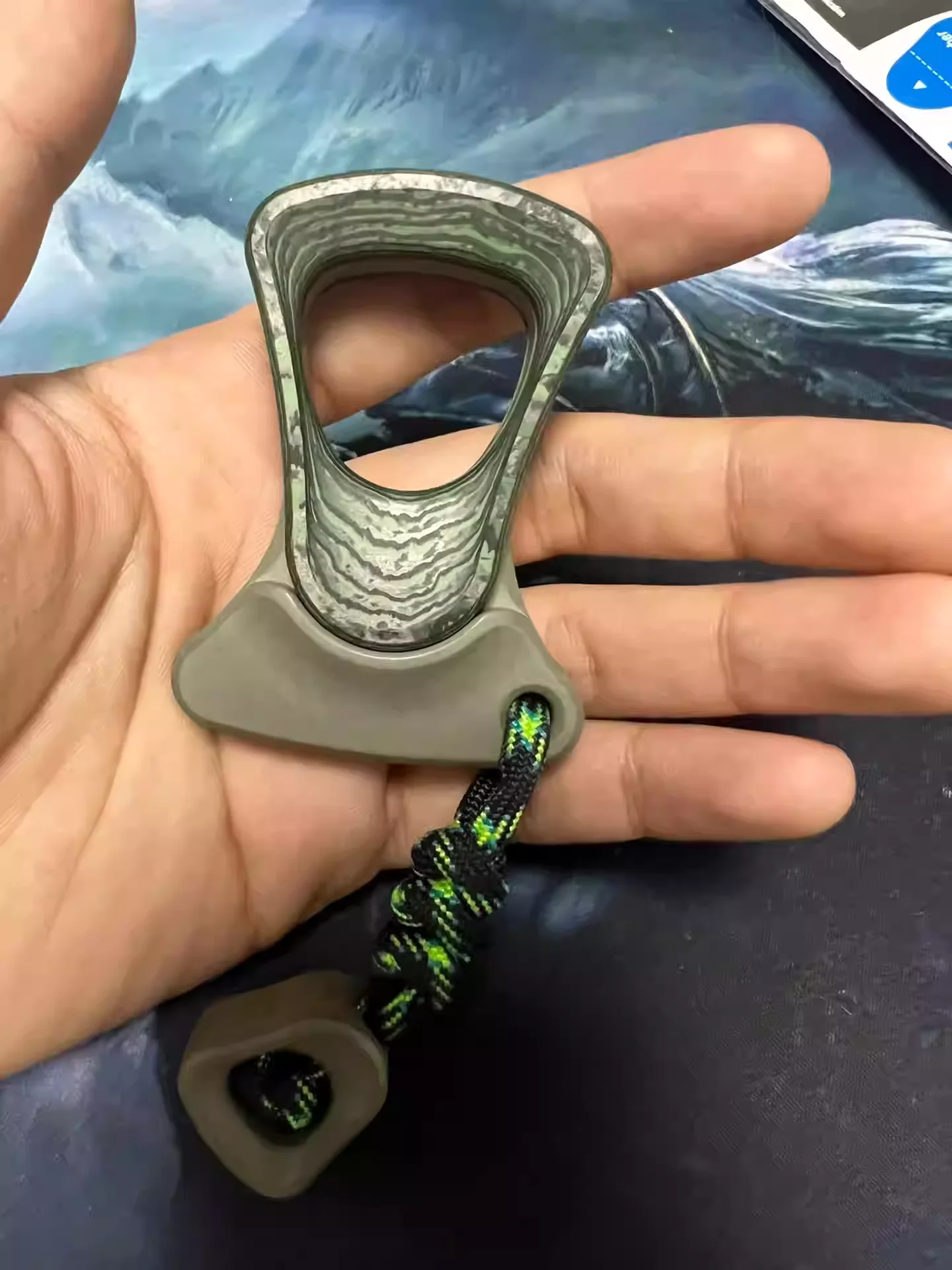 

Ammo Amo graviton ceramic green titanium plated ceramic EDC