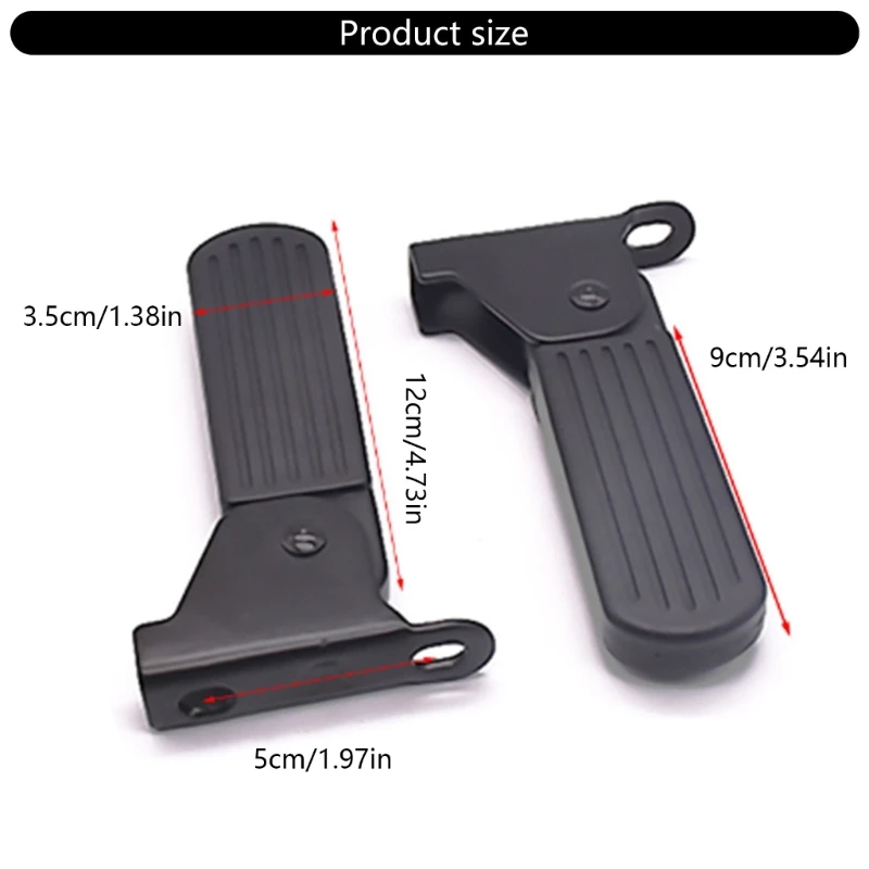 Pedale posteriore per biciclette elettriche, pieghevole, antiscivolo, poggiapiedi, sedili posteriori per ciclismo