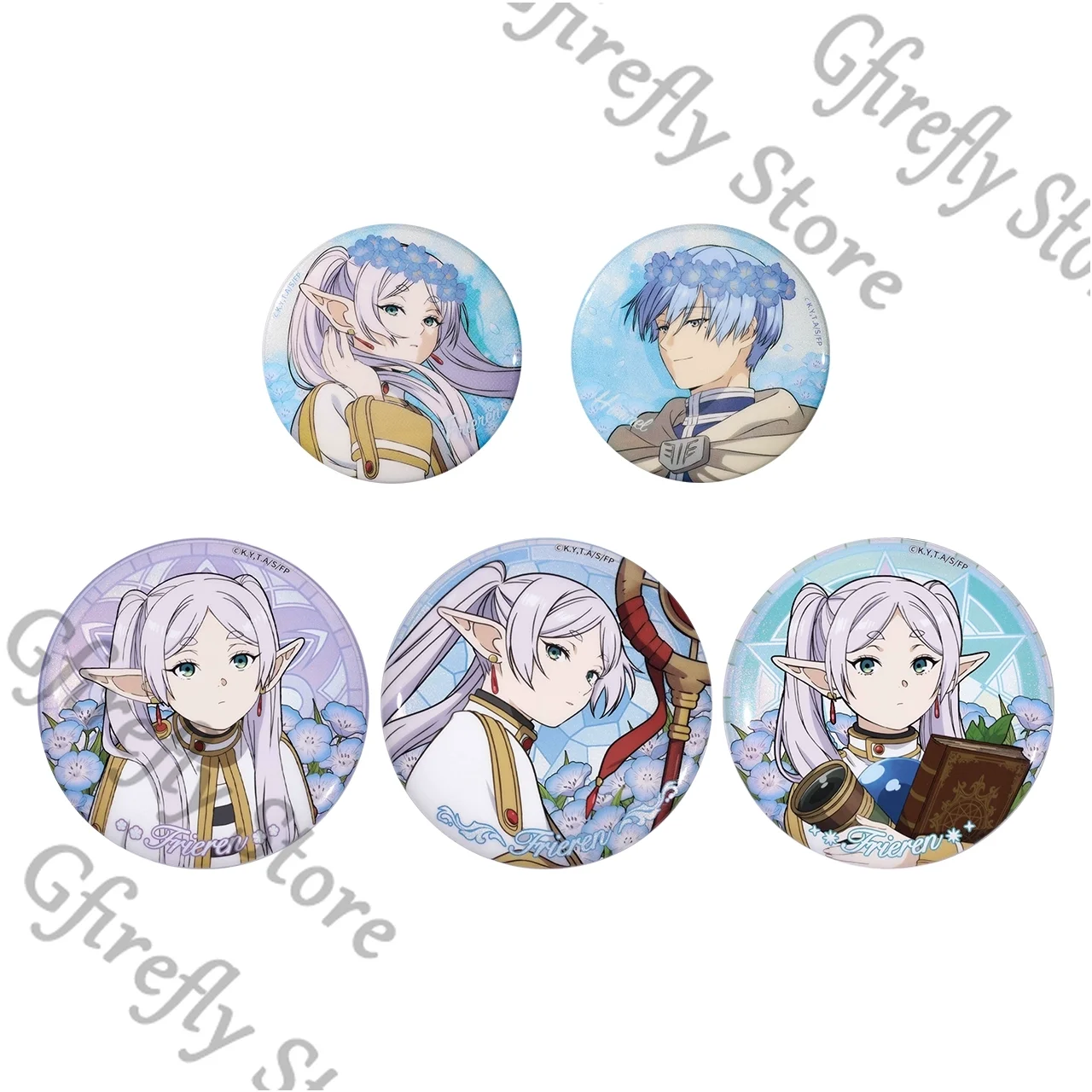 

Frieren: Beyond Journey's End Garland Series Badge Genuine Peripheral Emblem Cosplay Brooch Fern Stark Himmel Cute Ornaments