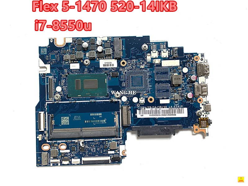 

For Lenovo Flex 5-1470 Yoga 520-14IKB Used Motherboard with i7-8550u 5B20Q12989 CIUYA LA-E541P 100% Tested