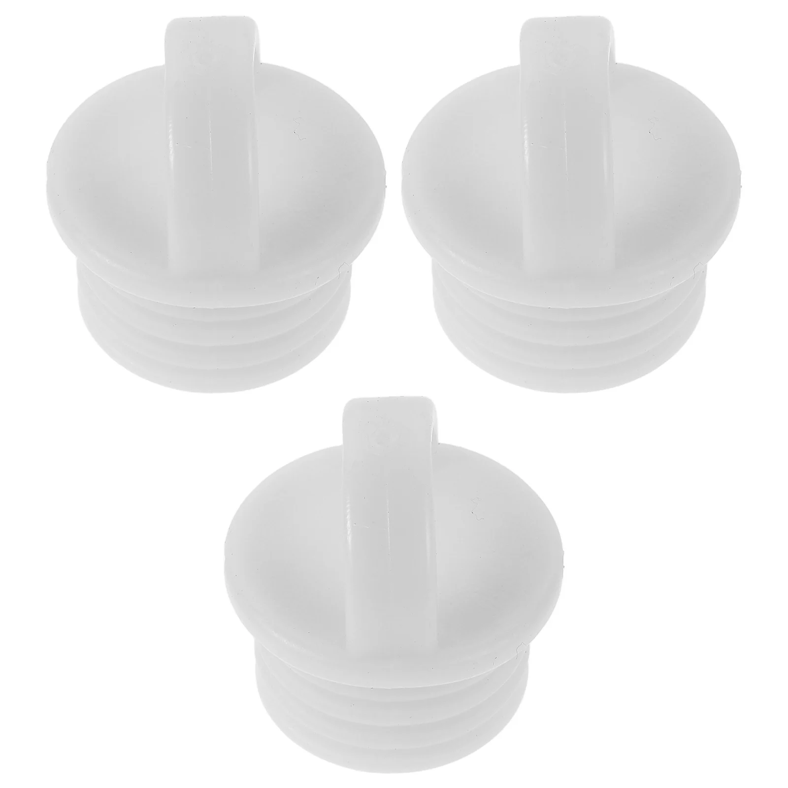 

3pcs Mop Bucket Stopper Sealing Water Stopper Mop Bucket Plug With Pull Ring Washbasin Stopper Sealing Small Stopper Small Rubbe